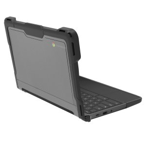 Techair TACHS006 Protective Hard Shell case for Lenovo 100e/100w/300e/300w 4th Gen Chromebook, 11.6 black/clear