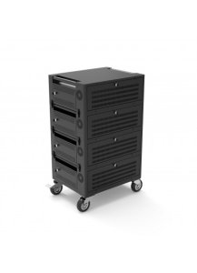 Port Designs 901975 portable device management cart/cabinet Portable device management cabinet Black