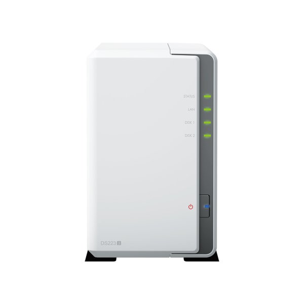 Synology DiskStation DS223J NAS Desktop Realtek RTD1619B 1 GB DDR4 32 TB HDD White