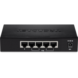 Trendnet TPE-TG50ES network switch Managed Gigabit Ethernet (10/100/1000) Power over Ethernet (PoE) Black