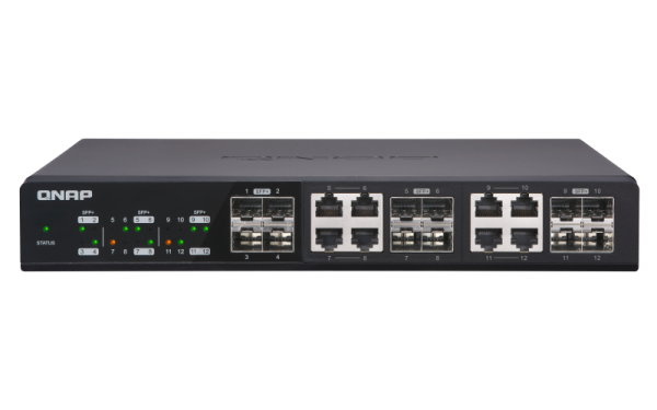 QNAP QSW-1208-8C network switch Unmanaged Black