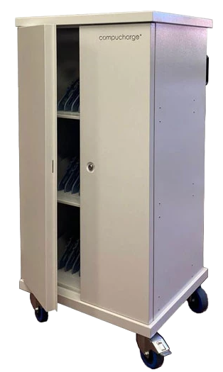 Compucharge Storage & charging trolley for up to 32 iPads/tablets/laptops/Chromebooks up to a 16" screen