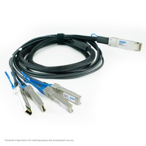 Hypertec DAC-40GBASE-CR4 QSFP+ to 4x10GBASE-CU SFP+ Active Cable Cisco Compatible- 10M