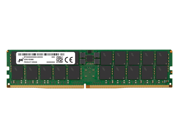 Micron 96GB DDR5-6400 RDIMM 2Rx4 PC5-51200 CL52 1.1V/(12V ext) ECC [Y5CB-24Gb] (Single)