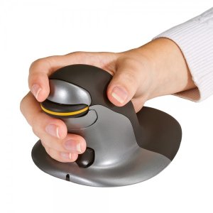Posturite Penguin Ambidextrous Vertical mouse Office RF Wireless Laser 1200 DPI