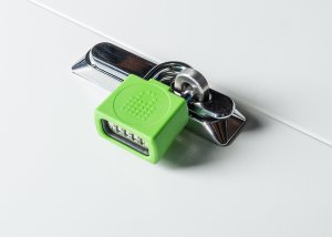 LocknCharge Resettable Keyless Padlock for the Carrier and Joey - Silicone Covered