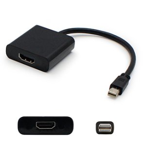 5 pack of Lenovo 0A36536 Compatible 20.00cm (8.00in) Mini-DisplayPort Male to VGA Female Black Adapter Cable