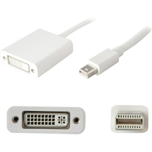Mini-DisplayPort Malet to DVI Female Adapter, 0.2m, White