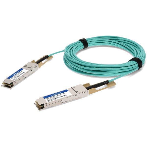 Brocade (Formerly) 100G-QSFP-QSFP-AOC-0101 Compatible TAA Compliant 100GBase-AOC QSFP28 Active Optical Cable (850nm, MMF, 1m)