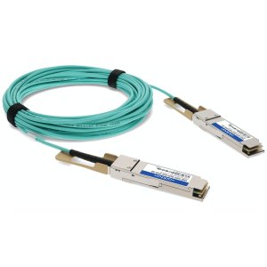 Brocade (Formerly) 100G-QSFP-QSFP-AOC-0101 Compatible TAA Compliant 100GBase-AOC QSFP28 Active Optical Cable (850nm, MMF, 1m)