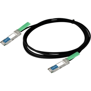 AddOn Networks QSFP+, 0.5m InfiniBand/fibre optic cable QSFP+ Black