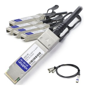 AddOn Networks 3m QSFP+ - 4xSFP+ InfiniBand/fibre optic cable QSFP+ 4xSFP+ Black