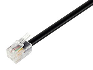 2x RJ11, 4P4C, 26AWG, 5 m, Black