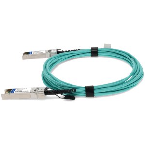 Brocade (Formerly) 10GE-SFPP-AOC-0901 Compatible TAA Compliant 10GBase-AOC SFP+ to SFP+ Active Optical Cable (850nm, MMF, 9m)