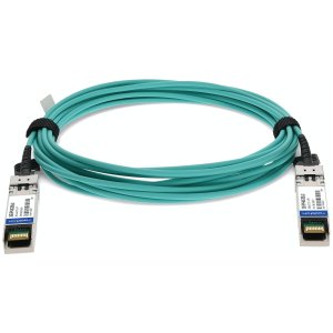 Brocade (Formerly) 10GE-SFPP-AOC-0901 Compatible TAA Compliant 10GBase-AOC SFP+ to SFP+ Active Optical Cable (850nm, MMF, 9m)