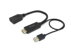 HDMI - DisplayPort, M/F, 6 x 6 x 250 mm, 41 g