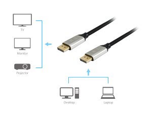 Equip DisplayPort 1.4 Premium Cable, 1m