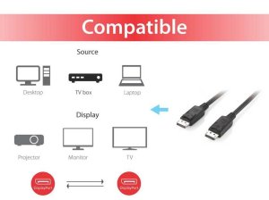 Equip DisplayPort Cable, 3m