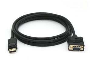 DisplayPort Male to VGA (HD15) Male Cable, 2 m