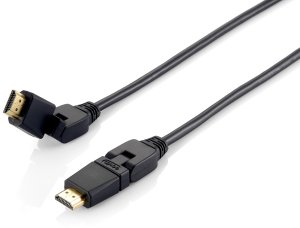 Equip Swivel HDMI 2.0 Cable, 1m, Swivel plug