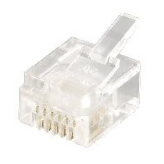 Modular Plug, 6P6C, 100 pcs