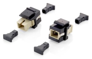 Fiber Optic Keystone Adapter, SC Simplex, 8 pcs