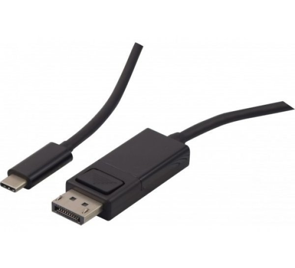 Hypertec 127561-HY video cable adapter 1 m USB Type-C DisplayPort Black