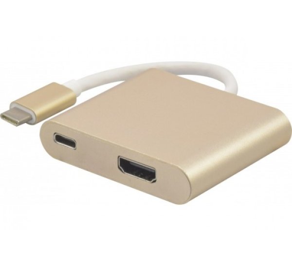 USB-C - HDMI, M/F, Gold