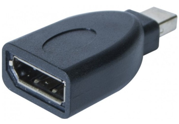 Two directional mini DisplayPort M to DisplayPort F Adapter