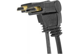 Articulated high speed HDMI cord, 1 m, Black