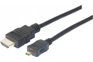 Tecline 128495 HDMI cable 2 m HDMI Type A (Standard) HDMI Type D (Micro) Black