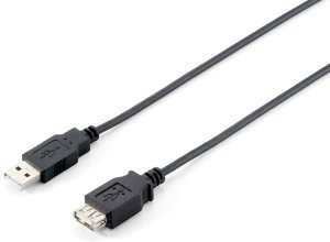 Equip USB 2.0 Type A Extension Cable Male to Female, 3.0m , Black