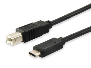 USB 2.0, USB C - USB B, M/M, 1m