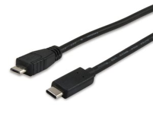 USB 2.0, USB Micro-B - USB C, 1m, M/M