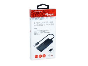 4x USB 3.0 Type-A, 40 x 11 x 90 mm, 44 g, Black