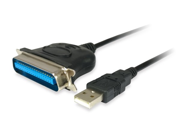 USB to Parallel Adapter Cable, Black