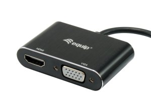 USB 3.0 - HDMI/VGA, 0.2 m, 5 Gbps, Black