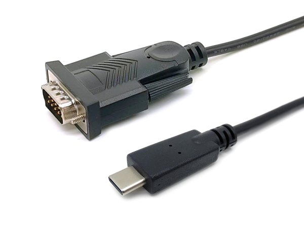 Equip USB-C to Serial (DB9) Cable, M/M, 1.5m