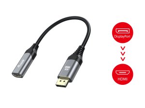 Equip DisplayPort 1.2 to HDMI Adapter, 4K/60Hz