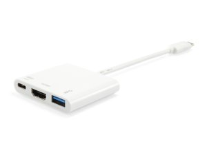 USB Type C/HDMI, USB A, USB C, M/F, White