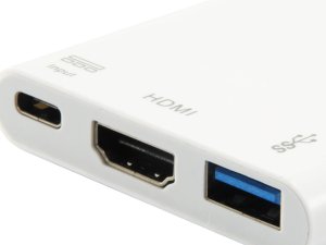 USB Type C/HDMI, USB A, USB C, M/F, White