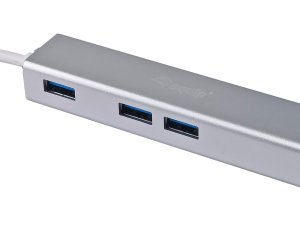 USB-C to 3-port USB 3.0 Hubs with Gigabit adapter