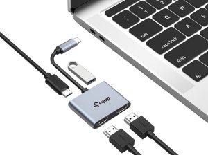 USB-C 4 in 1 Dual HDMI Adapter