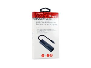 Equip USB-C to RJ45 Gigabit Network + PD Adapter