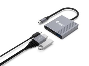 Equip 3 in 1 USB-C to HDMI / USB-A / USB PD Adapter