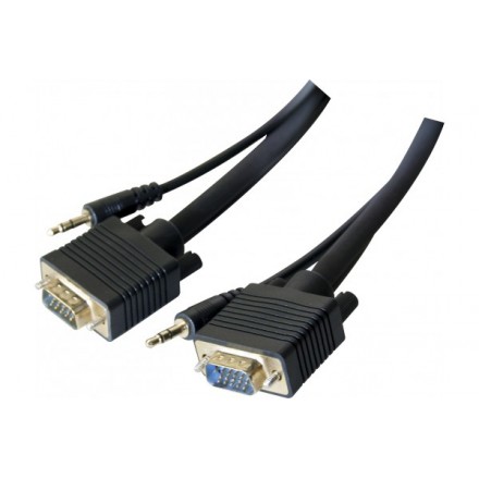 CUC Exertis Connect 137212 video cable adapter 3 m VGA (D-Sub) + 3.5mm Black