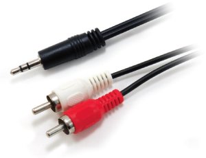 Audio cable 3.5mm Male to 2 RCA Male, 2.5m