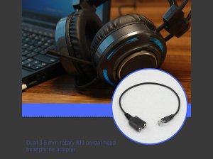 Equip RJ9 to 3.5mm Headset Audio Adapter