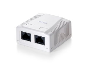 2-Port Cat.5e Surface Mounted Box