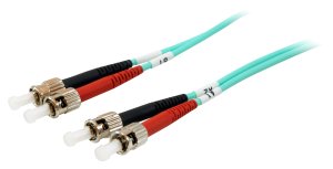 Equip ST/ST Fiber Optic Patch Cable, OM3, 3m